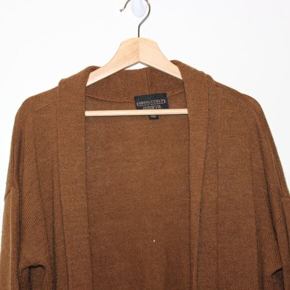 Absolutely Creative Worldwide Brown Stitch Fix Long  Cardigan Women Size XL - Picture 4 of 10